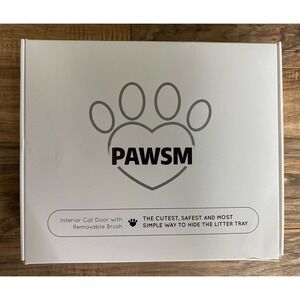 New PAWSM Indoor Kitty Pass Interior Cat Door Hidden Litter Box Pet Door Cute